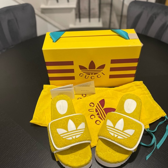 Gucci x Adidas Slides BRAND NEW SIZE 41 - Picture 8 of 11